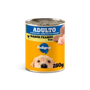 Ração Úmida Pedigree Lata Patê de Frango para Cães Adultos 280g