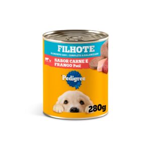 Ração Úmida Pedigree Lata Patê de Carne e Frango para Cães Filhotes 280g