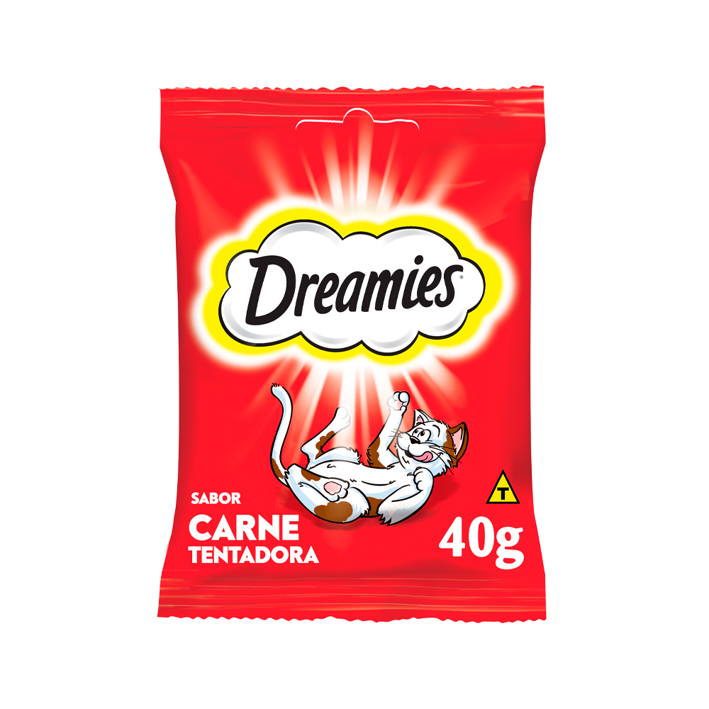 Petisco Dreamies Carne Tentadora Gatos Adultos