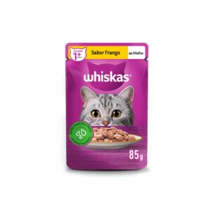 Ração Úmida Whiskas Sachê para Gatos Adultos Sabor Frango ao Molho - 85g